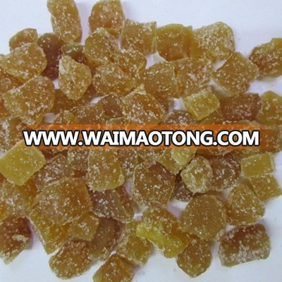 Dried organic crystallized ginger cube from China